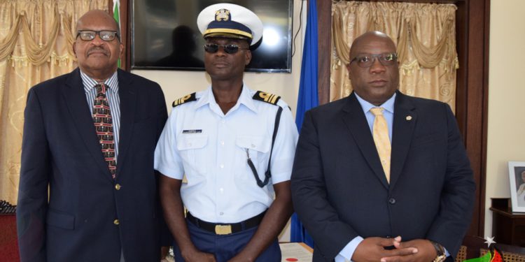 COMMANDER COMRIE OF THE ST. KITTS-NEVIS DEFENCE FORCE OFFICIALLY RECEIVES APPOINTMENT