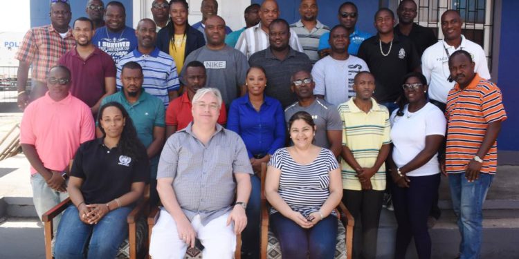 OFFICERS FROM BARBADOS, ST. KITTS AND NEVIS TRAINED IN FIREARMS AND AMMUNITION EVIDENCE MANAGEMENT