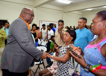 HUNDREDS IN HISPANIC COMMUNITY   TURN OUT TO DIALOGUE WITH PRIME MINISTER HARRIS ON SOCIO-ECONOMIC ISSUES     