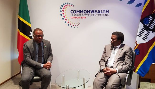 ST. KITTS-NEVIS ENGAGES WITH SWAZILAND IN THE MARGINS OF CHOGM