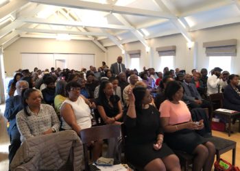 MORE THAN 200 NATIONALS ATTEND TOWN HALL MEETING WITH PM HARRIS AND PREMIER BRANTLEY IN LONDON