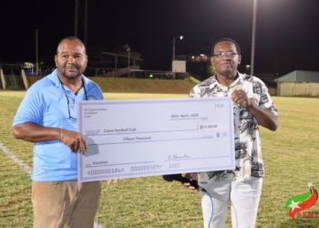 MINISTER HAMILTON DONATES $15,000 TO FLOW 4G CAYON ROCKETS TO PARTICIPATE IN CONCACAF CHAMPIONSHIP IN DOMINICAN REPUBLIC