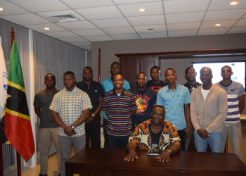 PM HARRIS AND POLICE HIGH COMMAND WELCOME 29 NEW RECRUITS FROM GRENADA AND ST.VINCENT AND THE GRENADINES