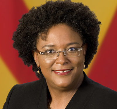 PM HARRIS CONGRATULATES BARBADOS’ FIRST FEMALE PRIME MINISTER, THE HONOURABLE MIA MOTTLEY, QC