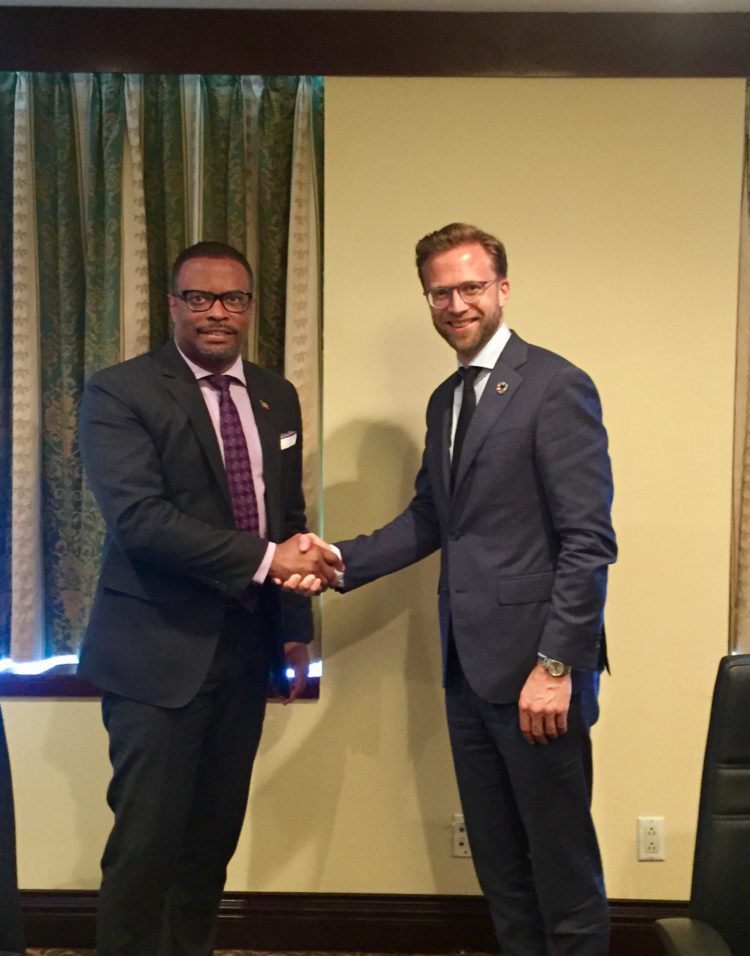 St. Kitts-Nevis’ Foreign Minister, Hon. Mark Brantley, holds several bilateral meetings on final day of COFCOR