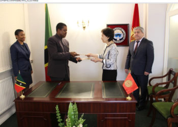 ST. KITTS AND NEVIS AND KYRGYZ REPUBLIC ESTABLISH DIPLOMATIC RELATIONS