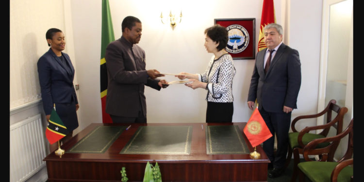 ST. KITTS AND NEVIS AND KYRGYZ REPUBLIC ESTABLISH DIPLOMATIC RELATIONS