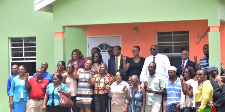 GOVERNMENT DISTRIBUTES 16 NEW HOMES TO 16 FAMILIES IN HALF WAY TREE, ST. KITTS