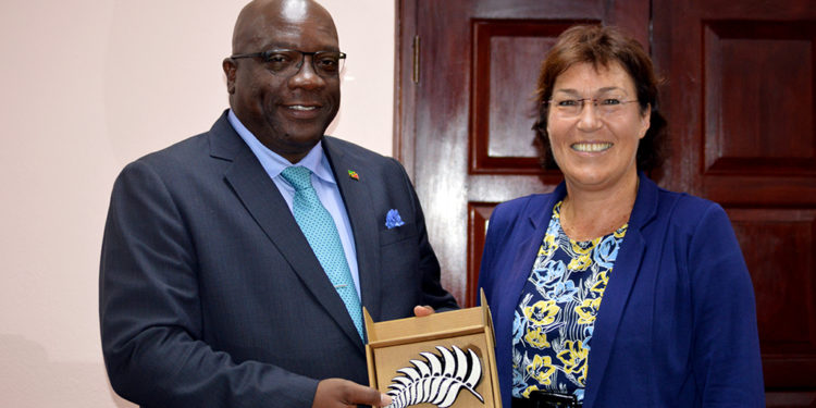 PM HARRIS BIDS FAREWELL TO NEW ZEALAND HIGH COMMISSIONER; THANKS HER FOR STERLING SERVICE TO ST. KITS AND NEVIS