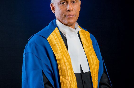 THE HON. MR. JUSTICE SAUNDERS SWORN IN AS NEW CCJ PRESIDENT