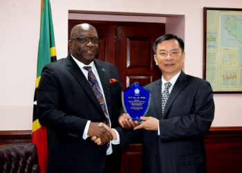 ST. KITTS AND NEVIS PRIME MINISTER BIDS FAREWELL TO REPUBLIC OF CHINA AMBASSADOR, H.E. GEORGE GOW-WEI CHIOU