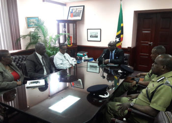 COMMISSIONER QUEELEY AND ACP MITCHELL WARMLY WELCOME VETERAN COPS TO ST. KITTS AND NEVIS