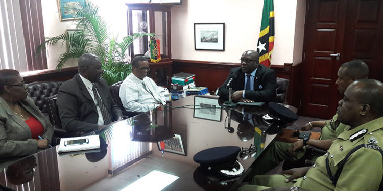 COMMISSIONER QUEELEY AND ACP MITCHELL WARMLY WELCOME VETERAN COPS TO ST. KITTS AND NEVIS