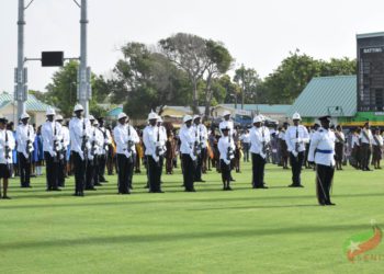 INSPECTOR DICKENSON PROUD OF RECRUITS PERFORMANCE AT INDEPENDENCE 35 PARADE