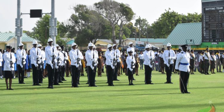 INSPECTOR DICKENSON PROUD OF RECRUITS PERFORMANCE AT INDEPENDENCE 35 PARADE