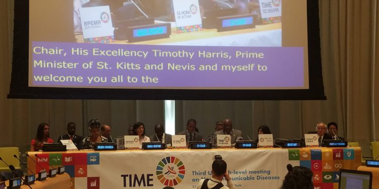 ST. KITTS AND NEVIS PRIME MINISTER CO-CHAIRS HIGH-LEVEL MEETING ON NON-COMMUNICABLE DISEASES ALONGSIDE ZAMBIA’S PRESIDENT