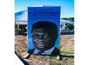 Sod turned for Dr. Sir Simeon Daniel Museum