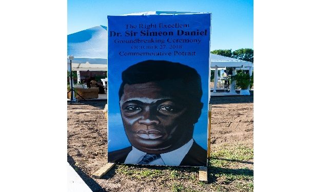 Sod turned for Dr. Sir Simeon Daniel Museum