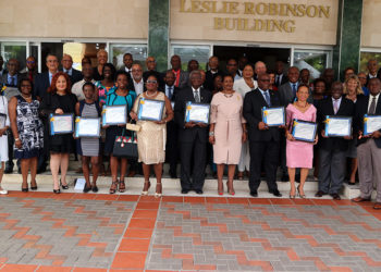 PRIME MINISTER HARRIS AND SENIOR MINISTER AMORY HUMBLED TO BE HONOURED BY THE UNIVERSITY OF THE WEST INDIES