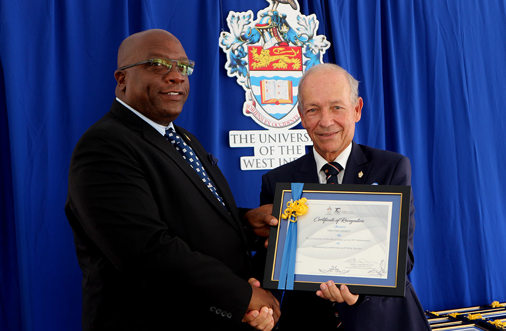 PRIME MINISTER HARRIS AND SENIOR MINISTER AMORY HUMBLED TO BE HONOURED BY THE UNIVERSITY OF THE WEST INDIES
