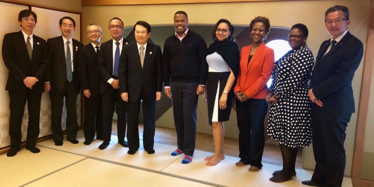 Minister Brantley engages with Osaka Prefecture Government Officials