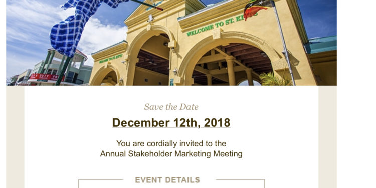 RSVP Now to St. Kitts Annual Stakeholder Marketing Meeting