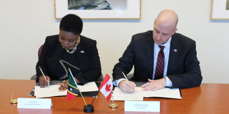 ST. KITTS AND NEVIS AND CARLETON UNIVERSITY SIGN HISTORIC COOPERATION AGREEMENT