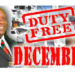 PRIME MINISTER HARRIS ANNOUNCES DUTY CONCESSION THROUGHOUT DECEMBER
