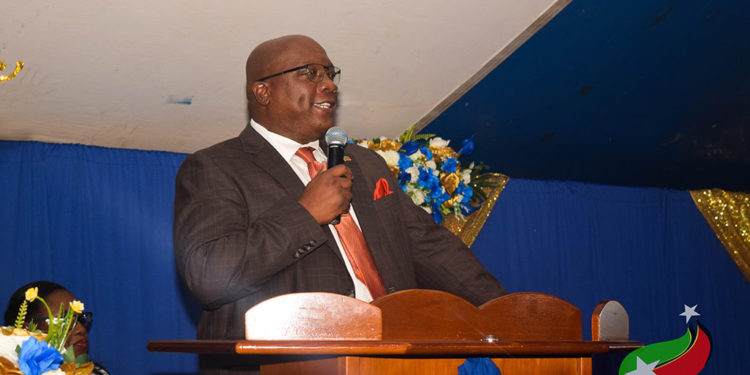 PM HARRIS JOINS THE EVANGELISTIC FAITH CHURCH FOR ITS GOLDEN ANNIVERSARY SERVICE
