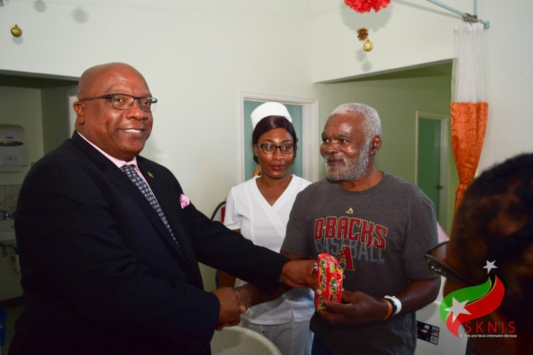 PM HARRIS AND SENIOR GOVERNMENT OFFICIALS SPREAD GOOD TIDINGS AND CHEER AT THE MARY CHARLES HOSPITAL IN MOLINEUX