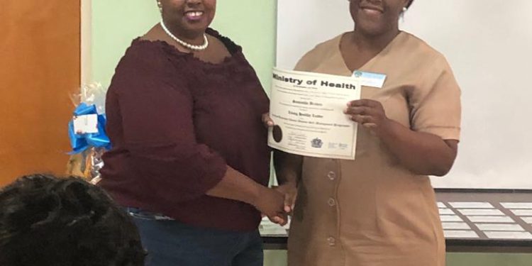 NEW CADRE OF LIVING HEALTHY LEADERS IN ST.KITTS-NEVIS TRAINED TO HELP PERSONS MANAGE CHRONIC CONDITIONS