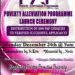 PUBLIC SERVICE ANNOUNCEMENT ON THE OFFICIAL LAUNCH OF THE ~ POVERTY ALLEVIATION PROGRAMME ~ ON MONDAY, DECEMBER 24, 2018 @ 9:00 A.M.