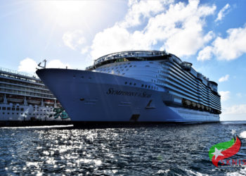 WORLD’S LARGEST CRUISE SHIP DOCKS AT PORT ZANTE, BRINGING THOUSANDS OF VISITORS TO THE SHORES OF ST. KITTS-NEVIS