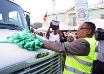 SOLID WASTE MANAGEMENT CORPORATION COMMISSIONS THREE NEW STATE-OF-THE-ART COMPACTOR GARBAGE TRUCKS