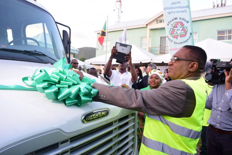 SOLID WASTE MANAGEMENT CORPORATION COMMISSIONS THREE NEW STATE-OF-THE-ART COMPACTOR GARBAGE TRUCKS