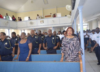 CUSTOMS AND EXCISE DEPARTMENT EMPLOYEES JOIN TOGETHER IN WORSHIP TO MARK THE START OF CUSTOMS WEEK OF ACTIVITIES