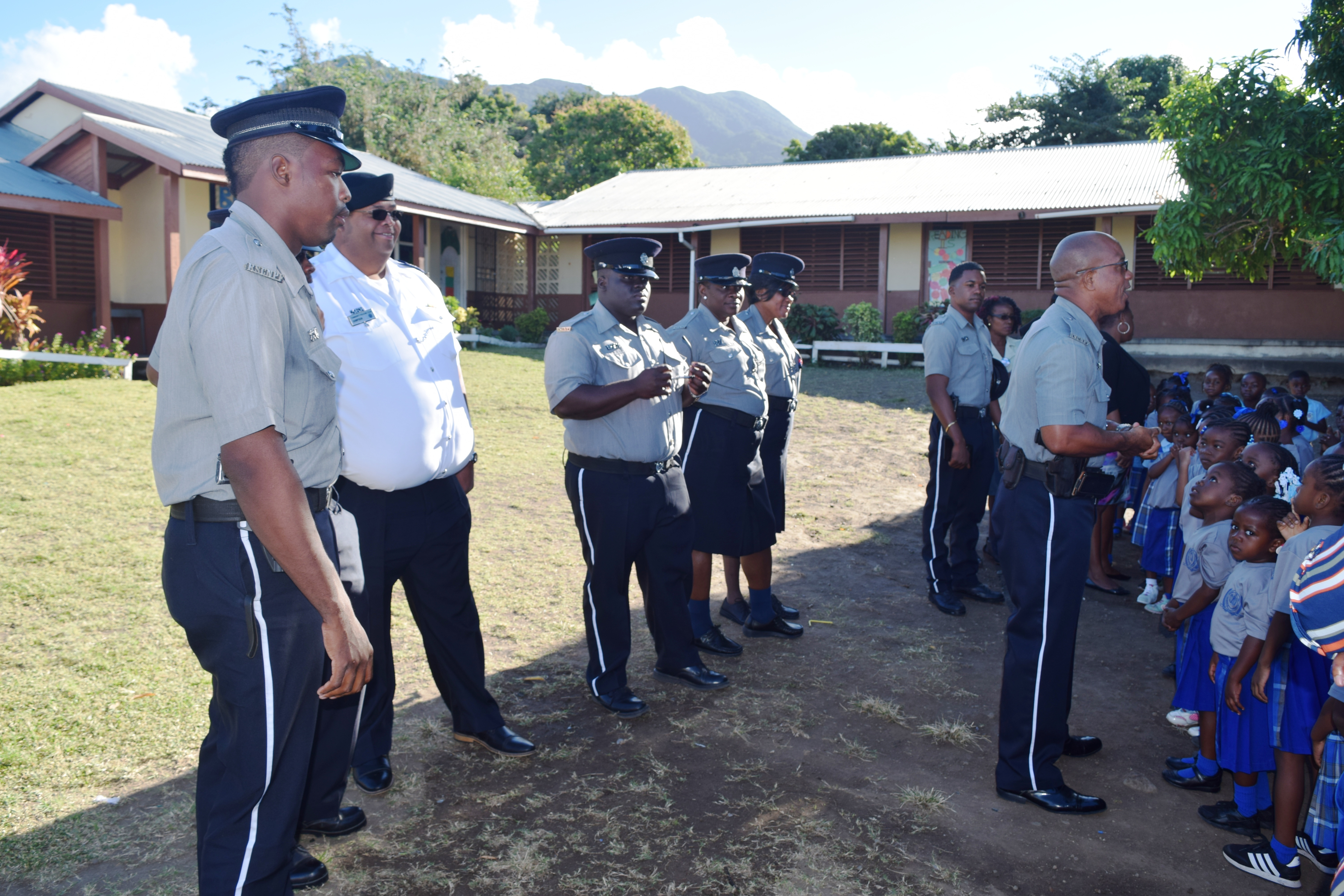 OFFICERS ENCOURAGE SANDY POINT YOUTH TO PRACTICE GOOD BEHAVIOUR