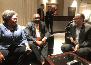 PRIME MINISTER HARRIS TOUCHES DOWN IN MONTEVIDEO  FOR CARICOM-MEXICO-URUGUAY-LED CONFERENCE ON THE SITUATION IN VENEZUELA