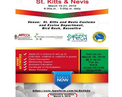 Caribbean Green Tech Boot Camp, 18 – 21 March 2019