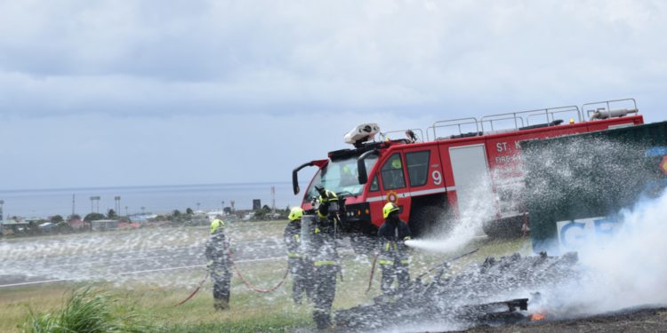 FIRE OFFICERS WELCOME ADDITIONAL TRAINING AT CLOSE OF AIRCRAFT RESCUE AND FIRE FIGHTING COURSE