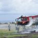 FIRE OFFICERS WELCOME ADDITIONAL TRAINING AT CLOSE OF AIRCRAFT RESCUE AND FIRE FIGHTING COURSE