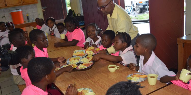 TYRELL WILLIAMS PRIMARY SCHOOL RECEIVES WELL-BALANCED BREAKFAST THANKS TO HON. LINDSAY GRANT
