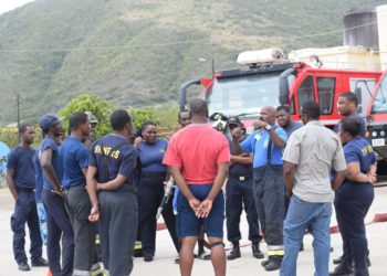 FORCE PERSONNEL OFFICER HIGHLIGHTS VALUE OF AIRCRAFT RESCUE AND FIREFIGHTING TRAINING AND COMMENDS PARTICIPANTS