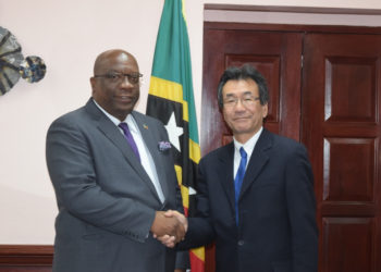 AMBASSADOR-DESIGNATE OF JAPAN TO ST. KITTS-NEVIS PAYS COURTESY CALL ON PRIME MINISTER HARRIS