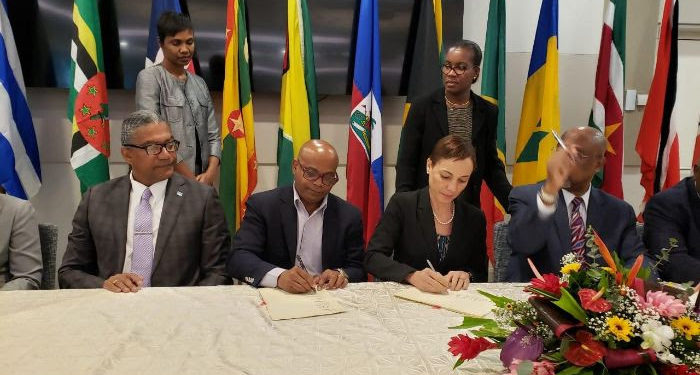 ST.KITTS AND NEVIS AMONG  NINE CARIBBEAN COUNTRIES WHICH HAVE SIGNED AN AGREEMENT TO PRESERVE EXISTING PREFERENTIAL TRADE TERMS BETWEEN THEIR COUNTRIES AND THE UNITED KINGDOM IN APOST-BREXIT ERA