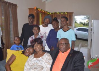 FAMILY EXPRESSES HEARTFELT THANKS TO PRIME MINISTER HARRIS AND HIS TEAM UNITY GOVERNMENT FOR BRAND NEW HOME