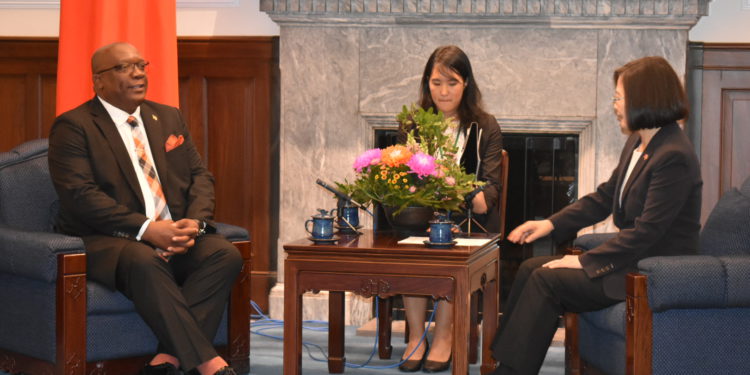 ST. KITTS AND NEVIS’ PRIME MINISTER HARRIS HONOURED WITH 19-GUN MILITARY SALUTE AT TAIWAN’S PRESIDENTIAL PALACE