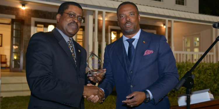 HIGH COMMISSIONER H.E. DR. KEVIN ISAAC AND AMBASSADOR H.E. DR. DAVID DOYLE AWARDED DURING DIPLOMATIC WEEK 2019 IN ST. KITTS-NEVIS