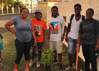 VOLUNTEER CORPS RECEIVES GARDENING TOOLS FROM TDC