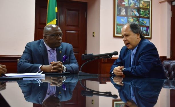 PRIME MINISTER HARRIS BIDS FAREWELL TO BRAZILIAN AMBASSADOR, H.E. DOUGLAS WANDERLEY DE VASCONCELLOS